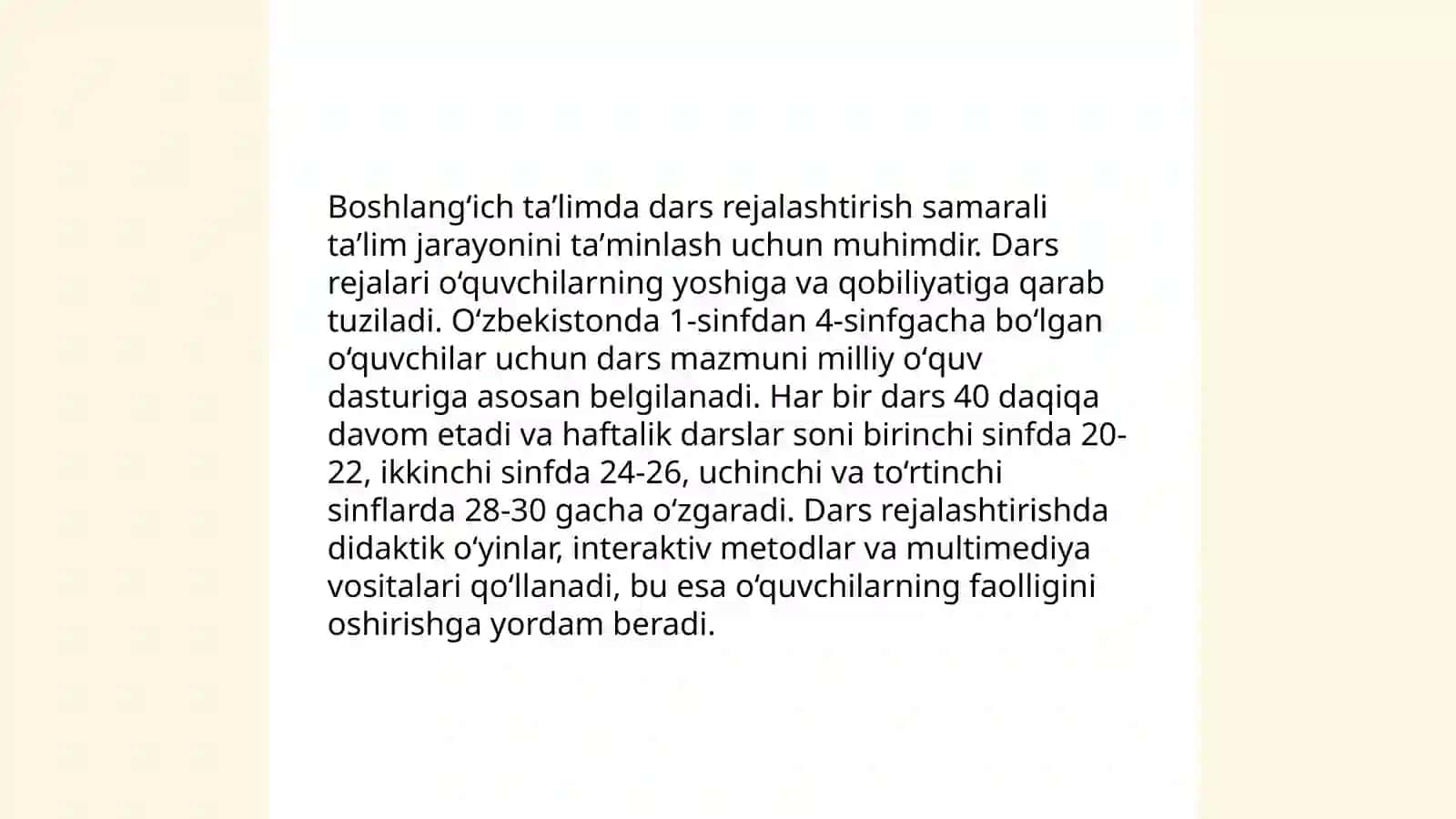 Boshlangʻich taʼlim falsafasi 4