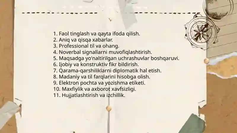 Nutq muloqot oʻqish va yozish malakalari soha kompetensiyalari 4