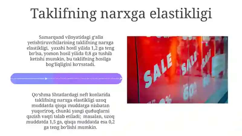 Elastiklik va Bozor Muvozanati 4