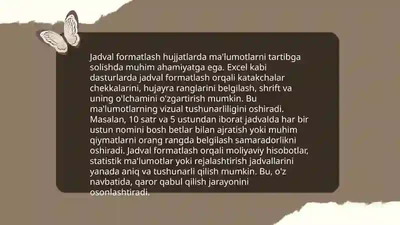 Excelda Asosiy Formulalar 4
