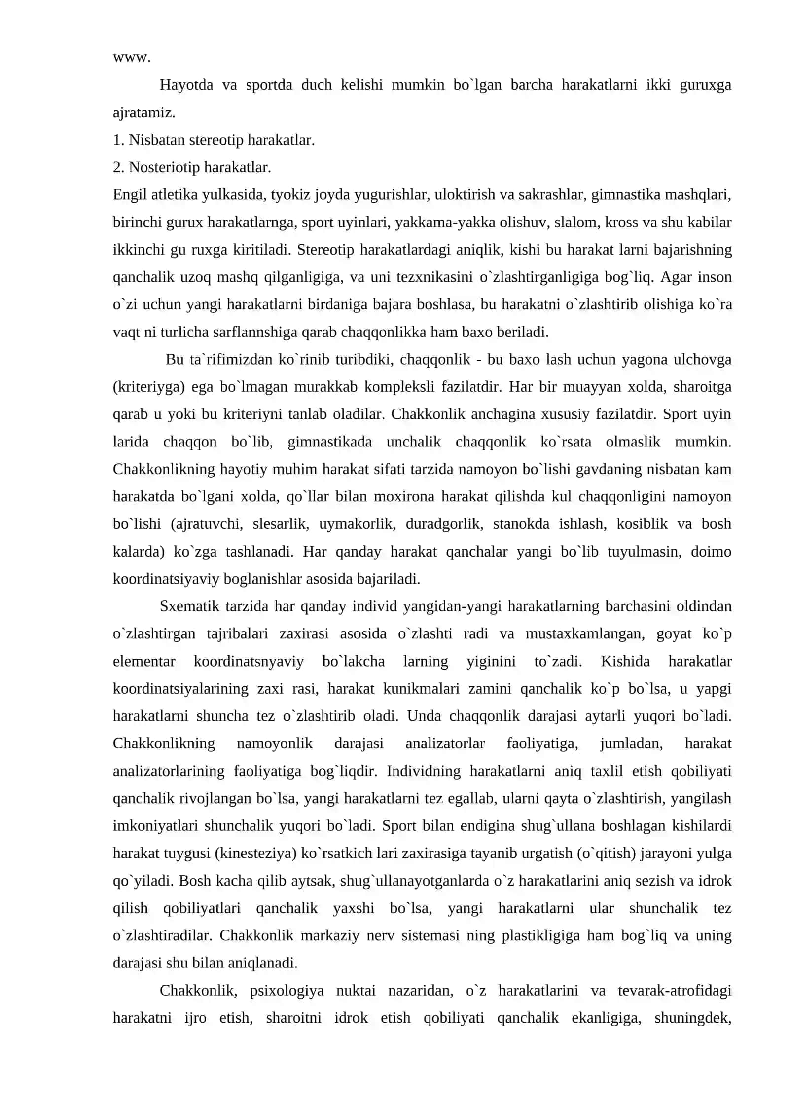 Jismoniy sifatlar (harakat) ni rivojlantirish 4