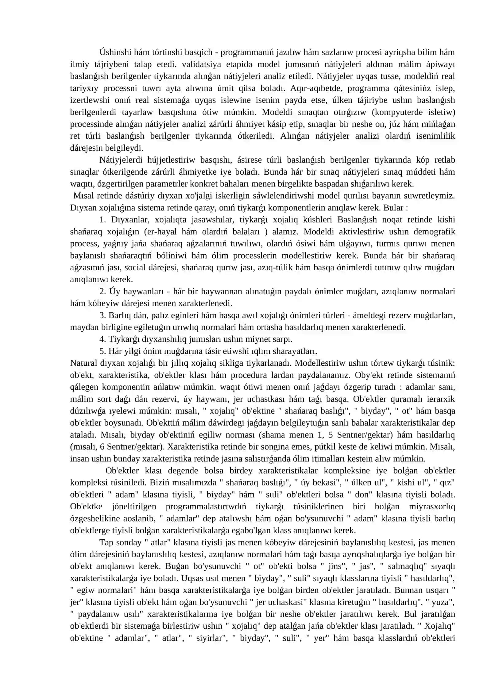 12 -Lekciya: Tarixiy proceslerdi modellestiriw hám qayta tiklew 4