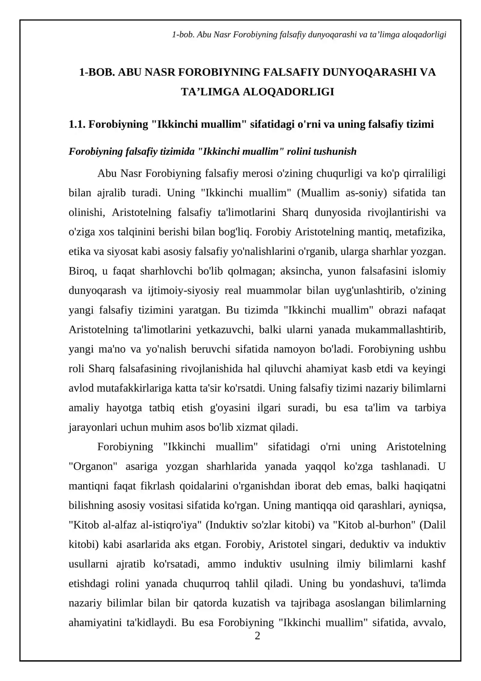 Abu Nasr Forobiyning taʼlimiy tarbiyaviy qarashlari 4