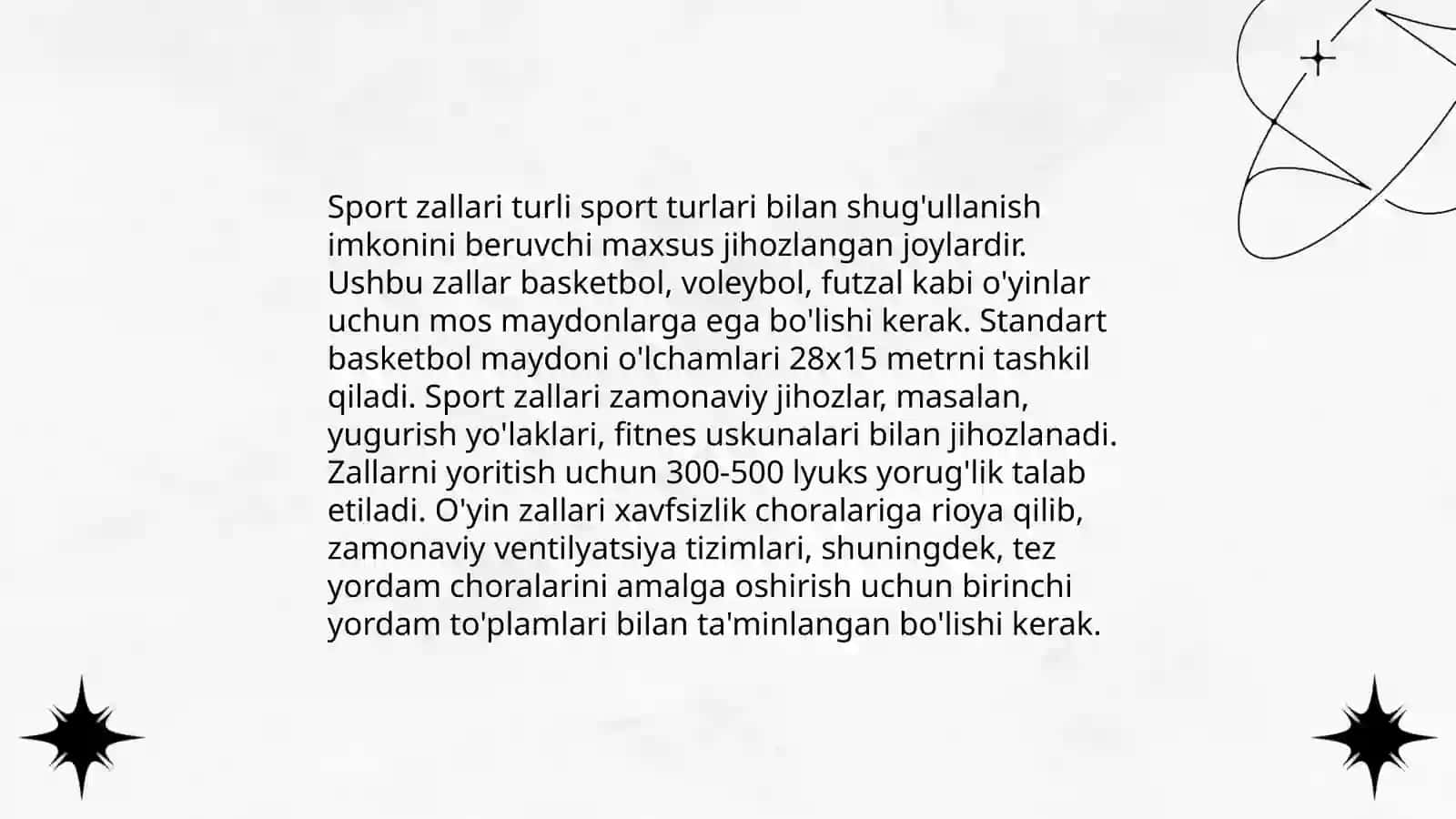 Mashg'ulot joylari va ularning jihozlanishi 4