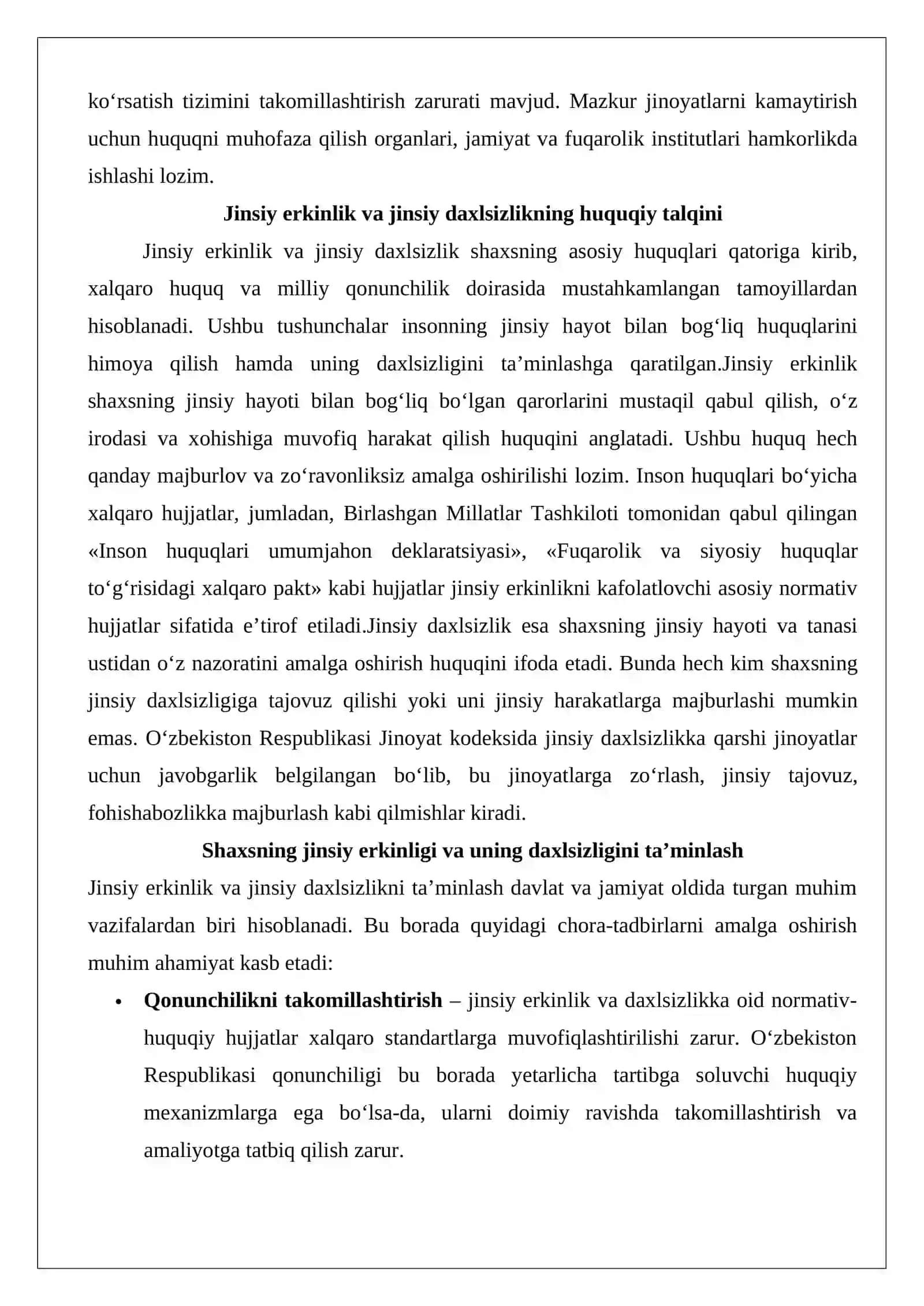 Jinsiy erkinlikka qarshi jinoyatlar huquqiy tahlili 4