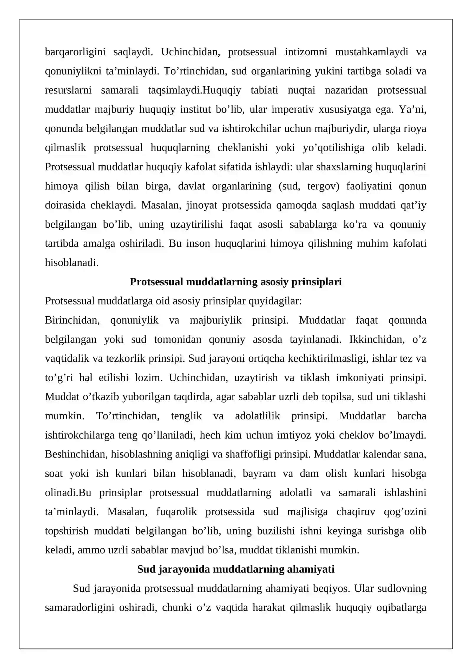 Protsessual muddatlar tushunchasi va turlari 4