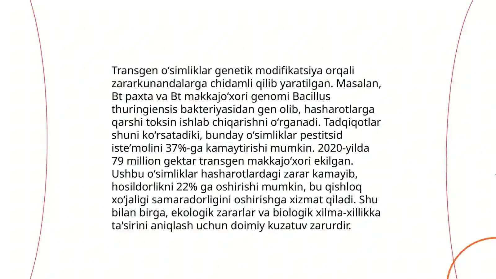 Gen muhandisligi asosida zararkunandalarga chidamli transgen òsimliklar olish 4