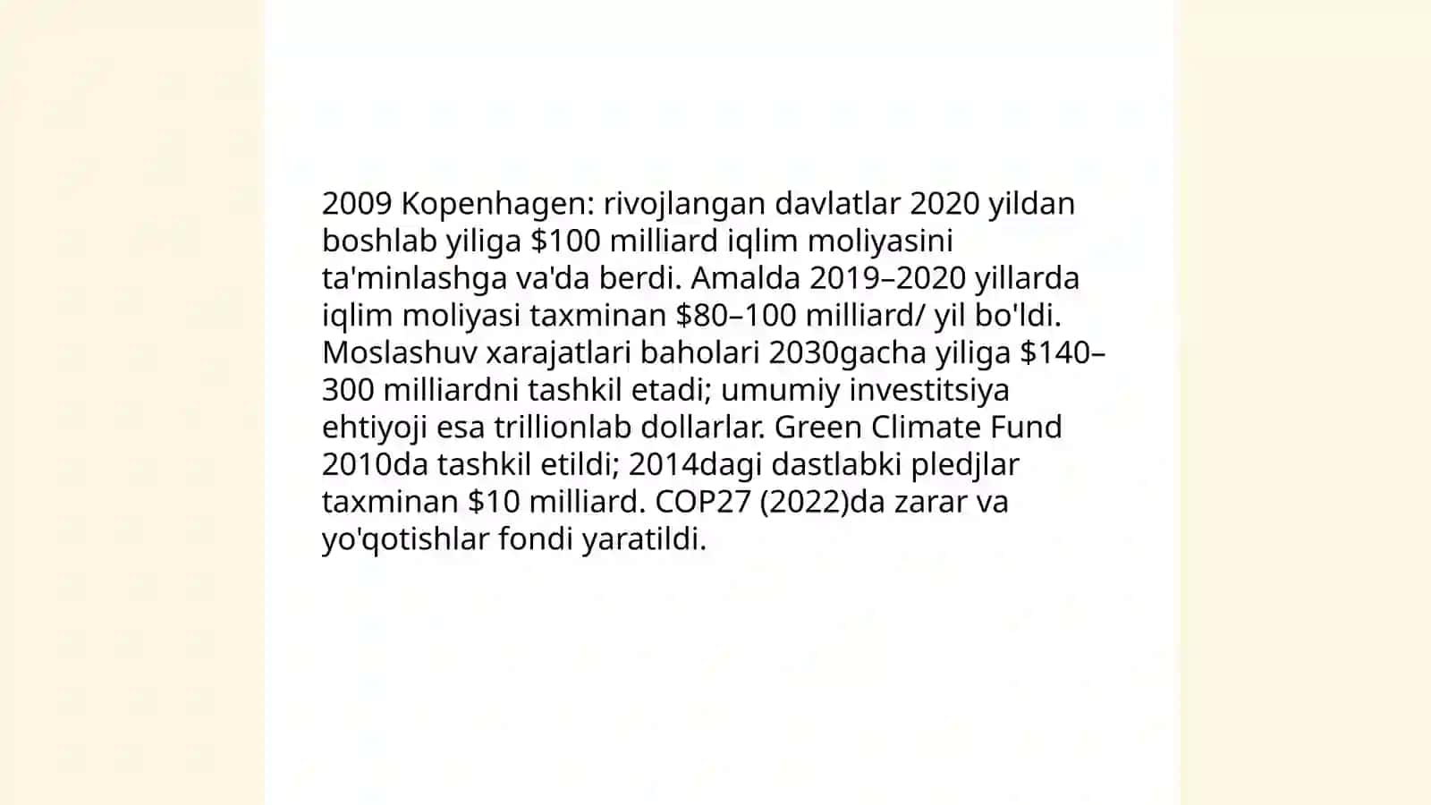 Qashshoqlik va iqlim o'zgarishi: kambag'al oilalarga tushayotgan xarajatlar 4