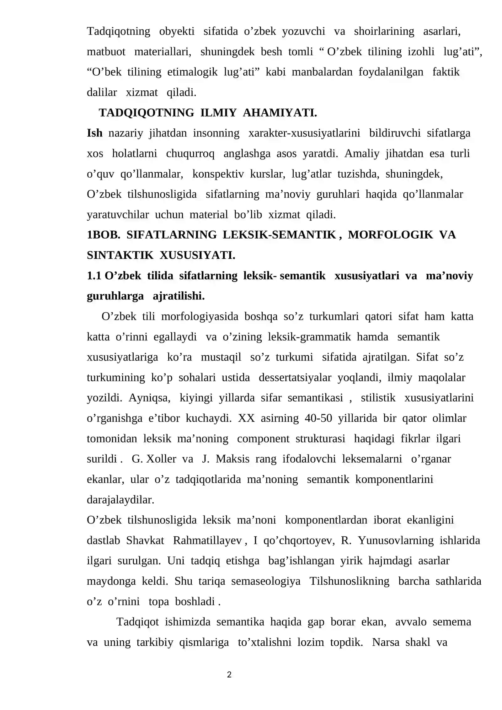 O’zbek tilida insonning xarakter xususiyatlarini bildiruvchi sifatlar tahlili 4