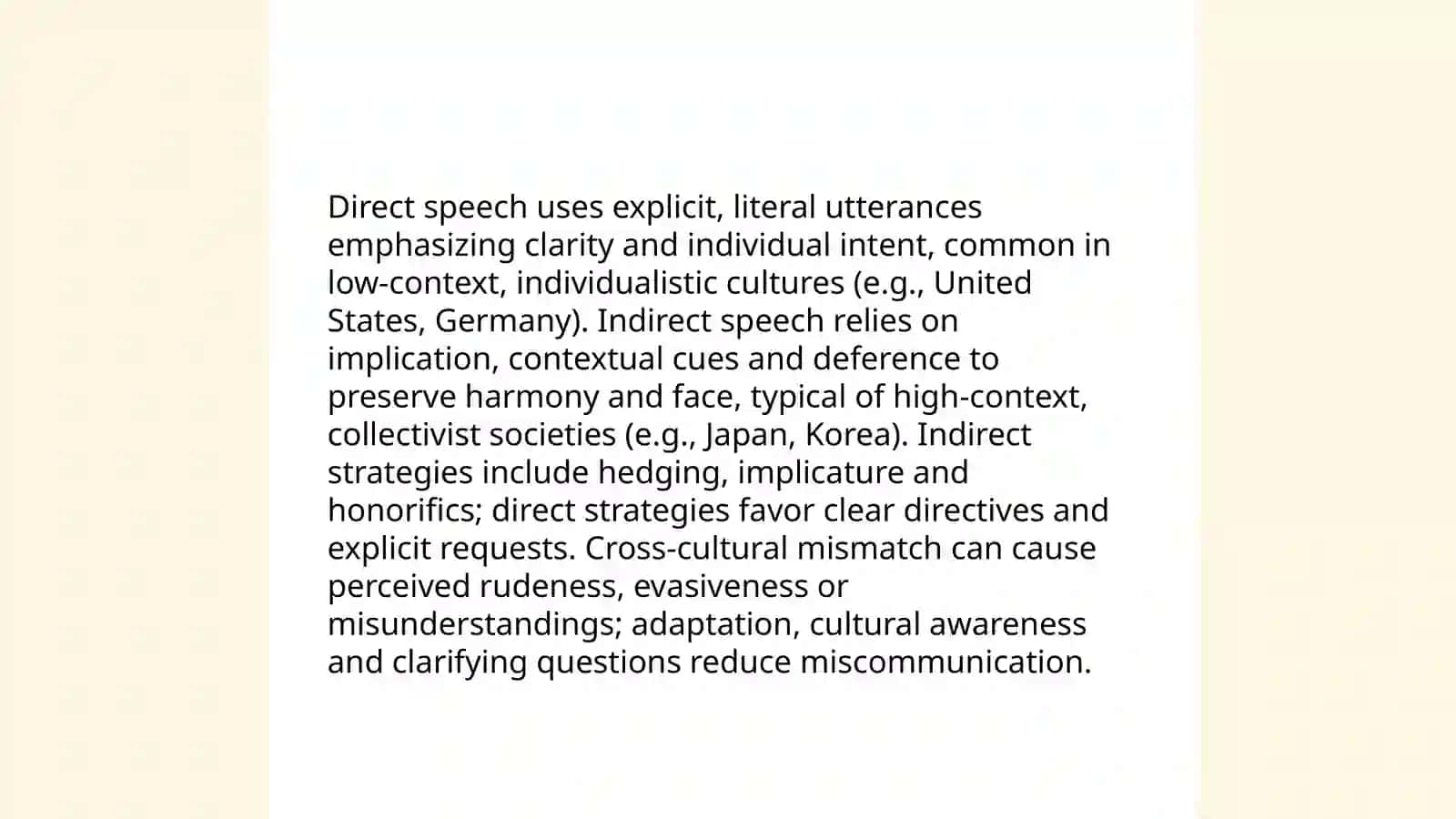 Verbal and nonverbal communication across cultures 4