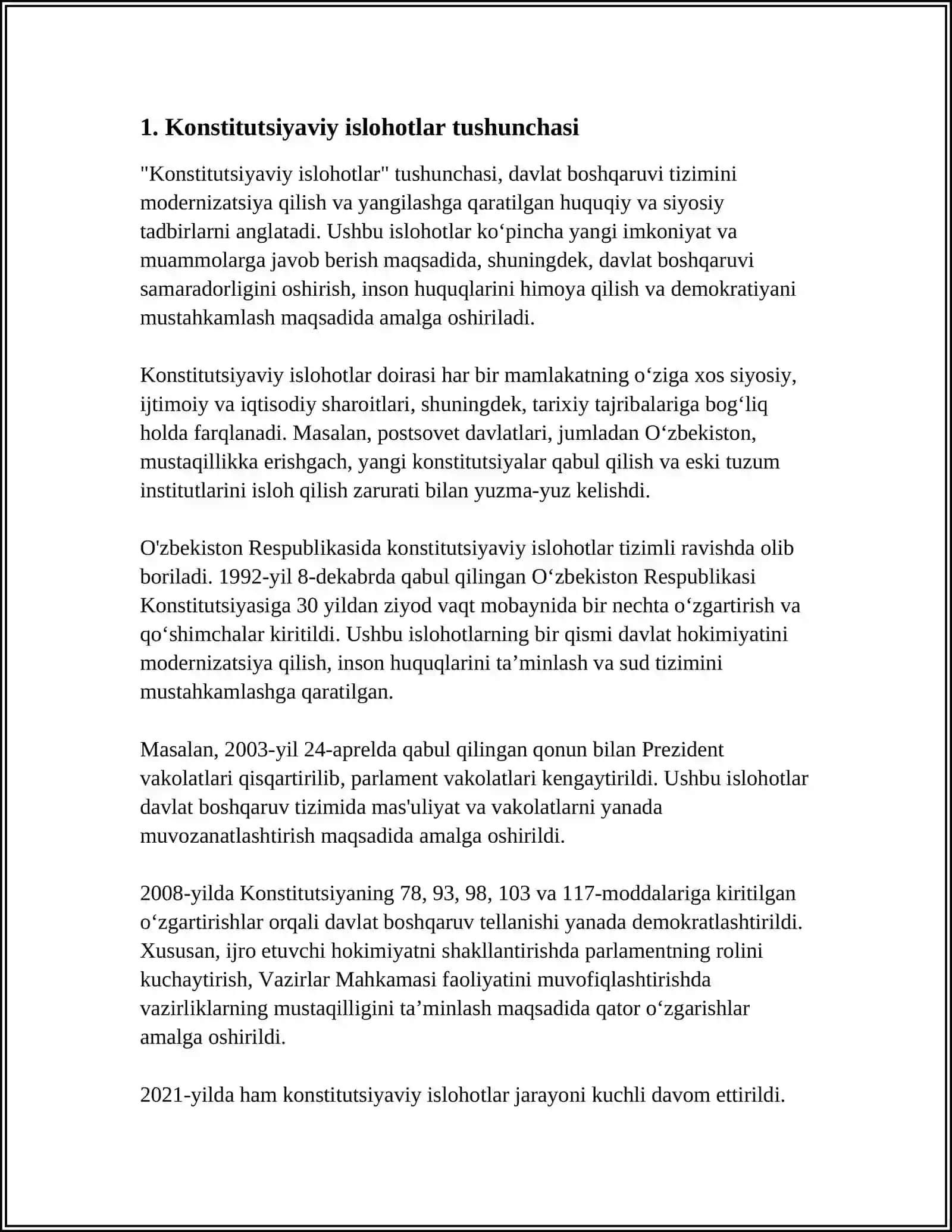 KONSTITUSIYAVIY ISLOHOTLAR HAMDA ULARNING MAZMUN MOHIYATI 4