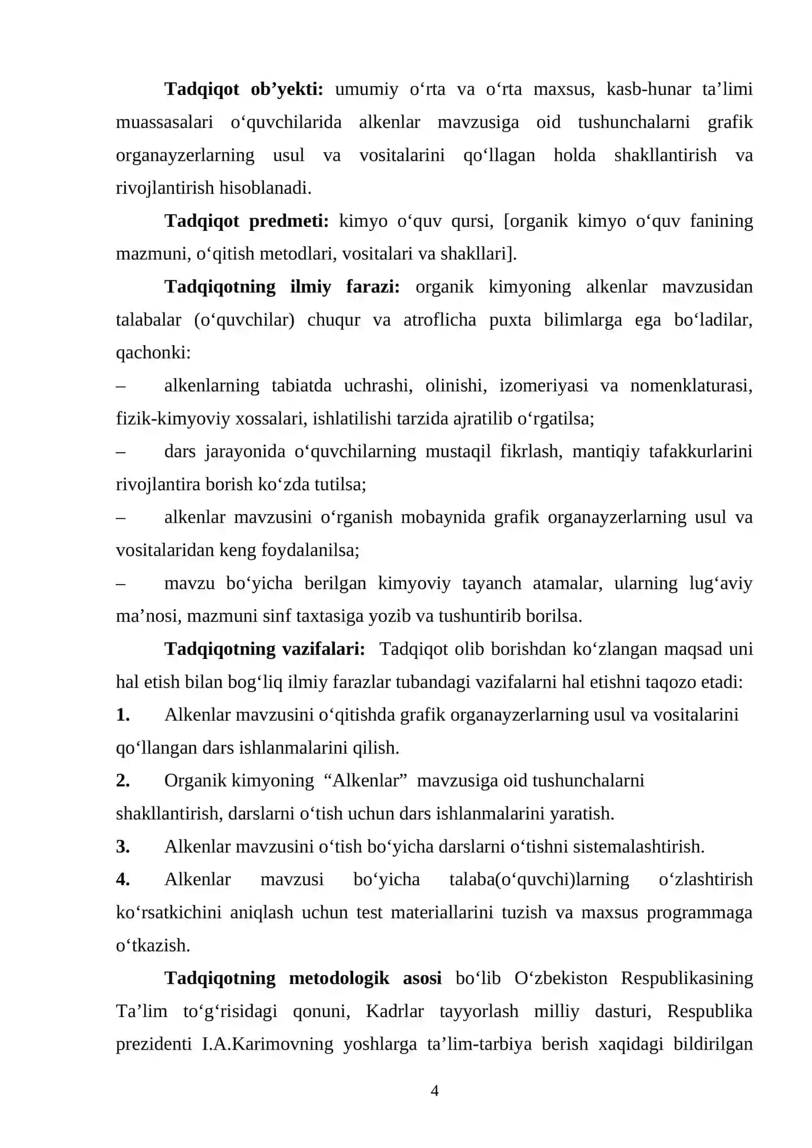 Alkenlar mavzusini o‘qitishda grafik organayzerlardan foydalanish texnikasi 4