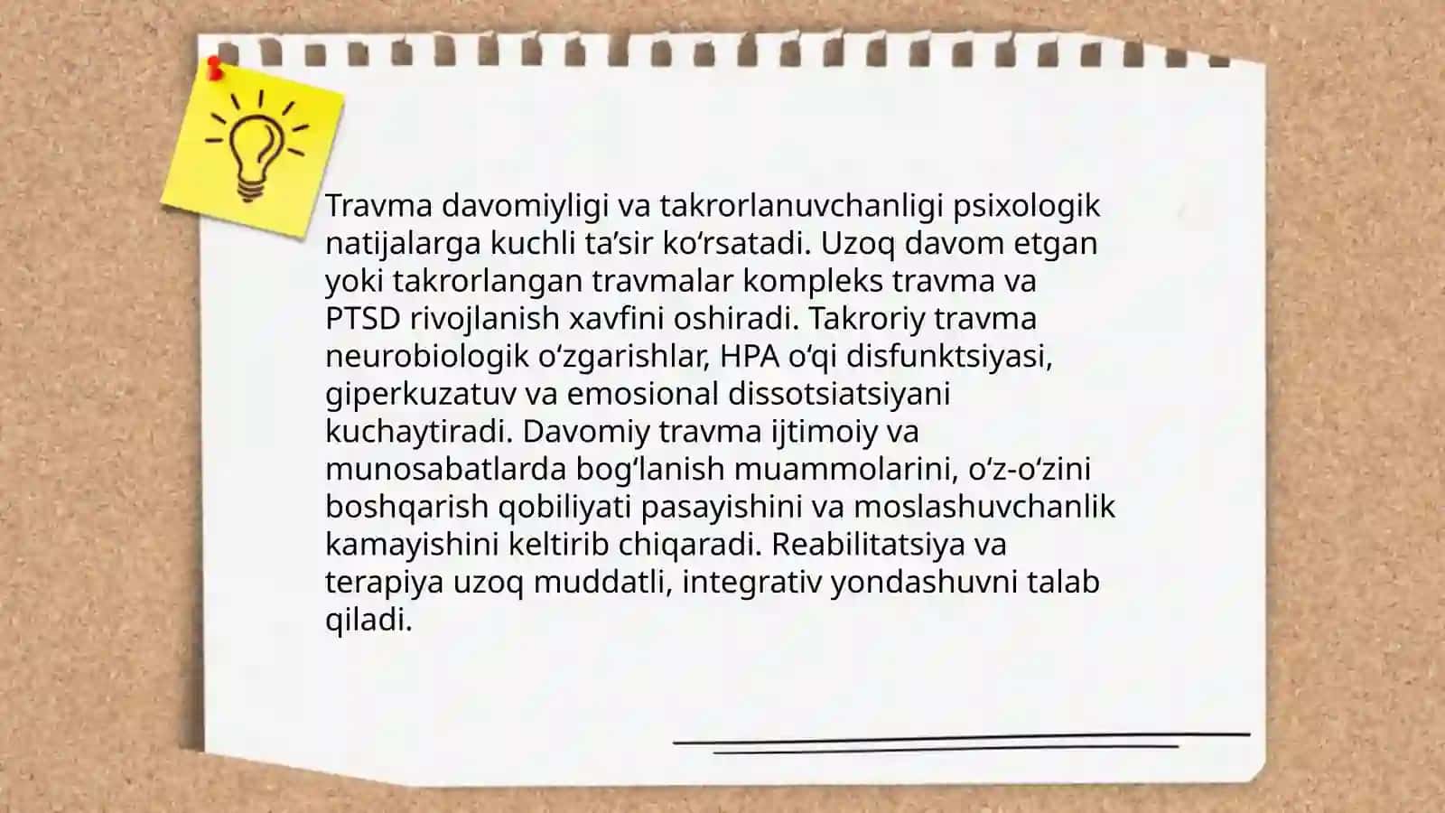 Psixologik travma oqibatlariga ta’sir etuvchi omillar 4