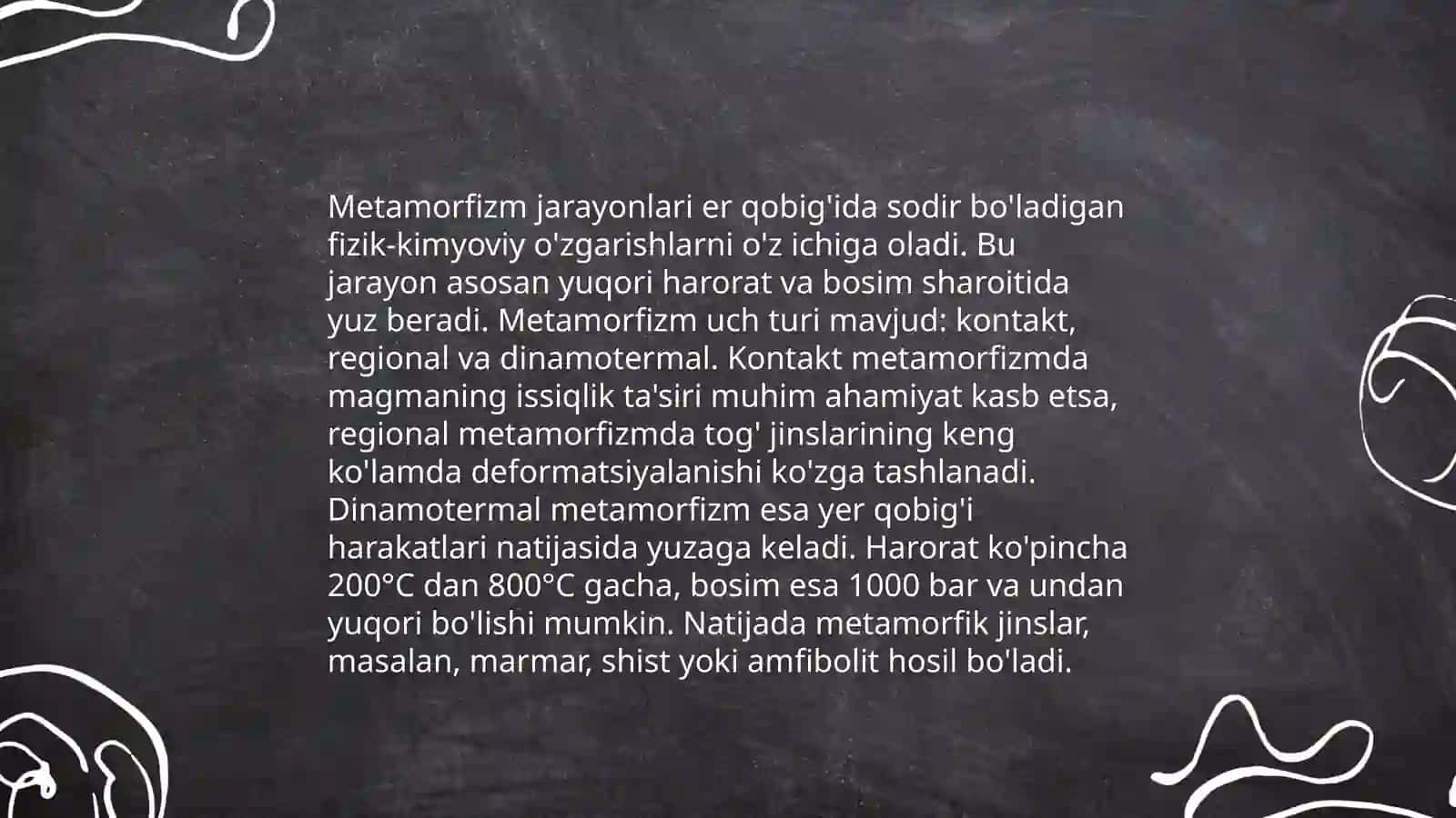 Metamorfik togʻ jinslari klassifikatsiyasi 4