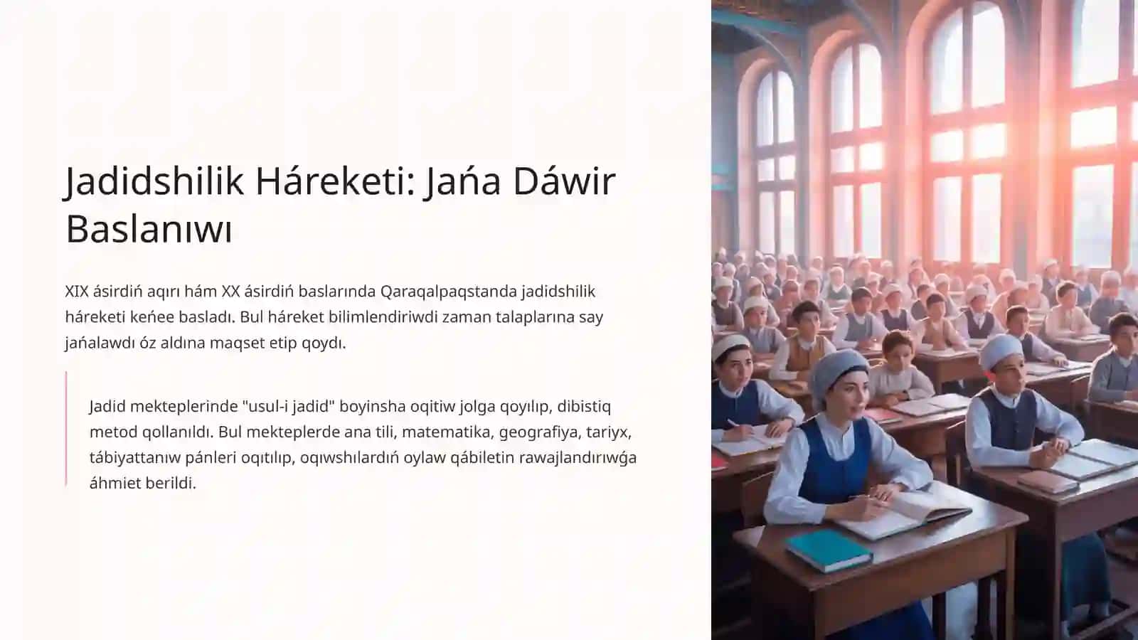 XIX-XX baslarındaǵı tálim 4