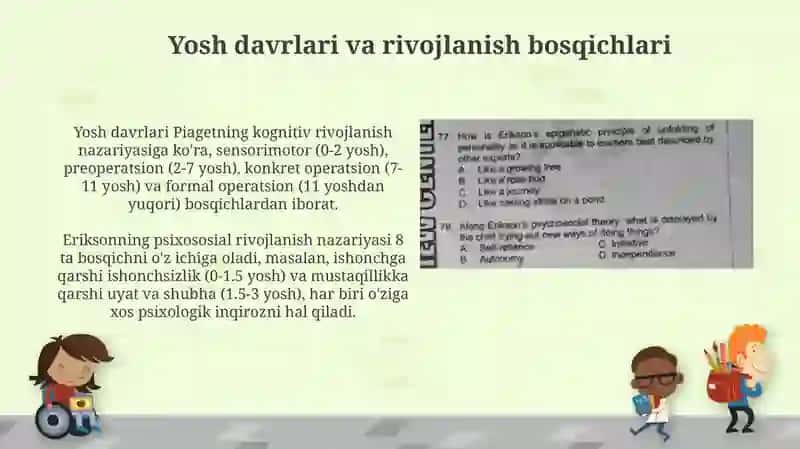 Bolaning yosh va individual xususiyatlarini hisobga olishtan moya 4
