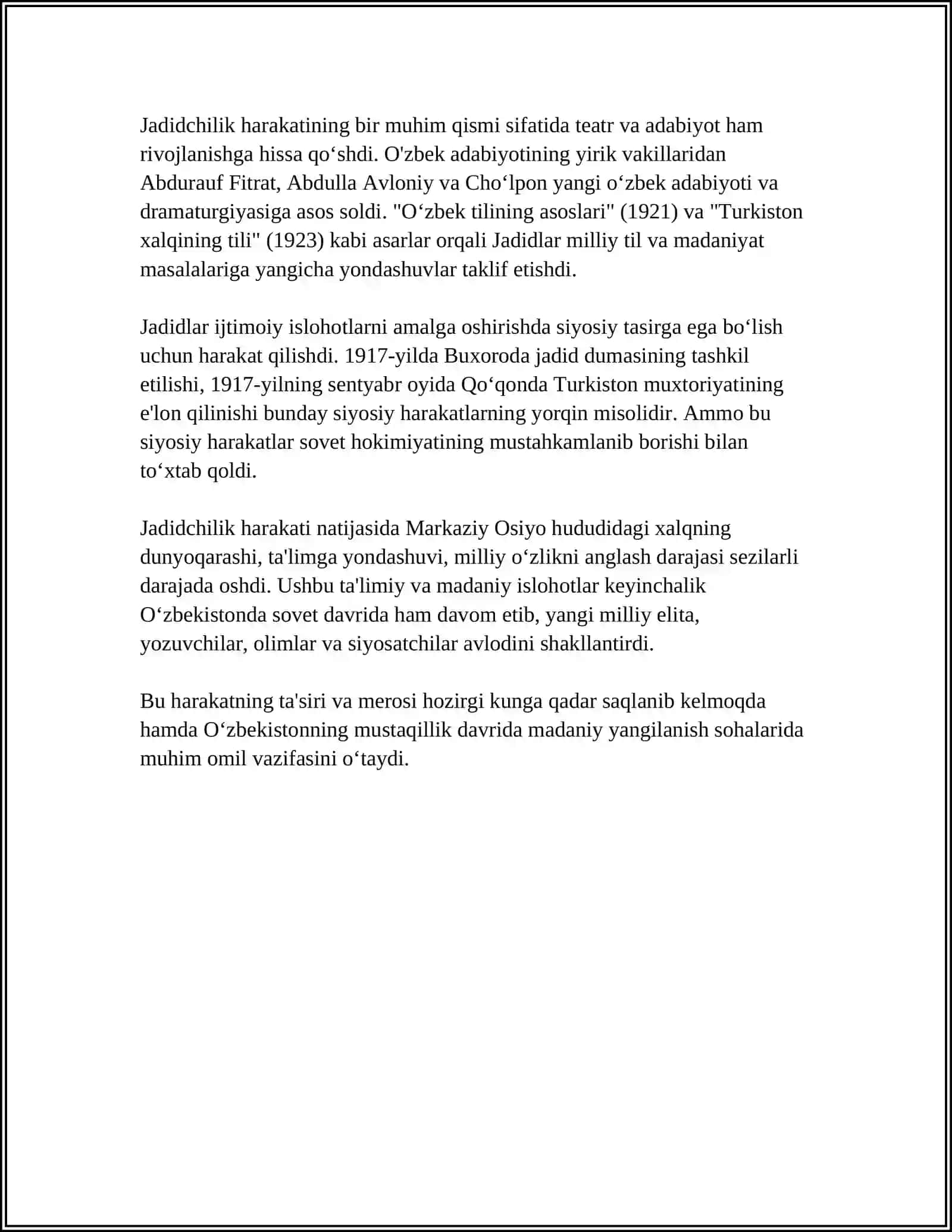 JADIDCHILIK VA MILLIY MATBUOT 4