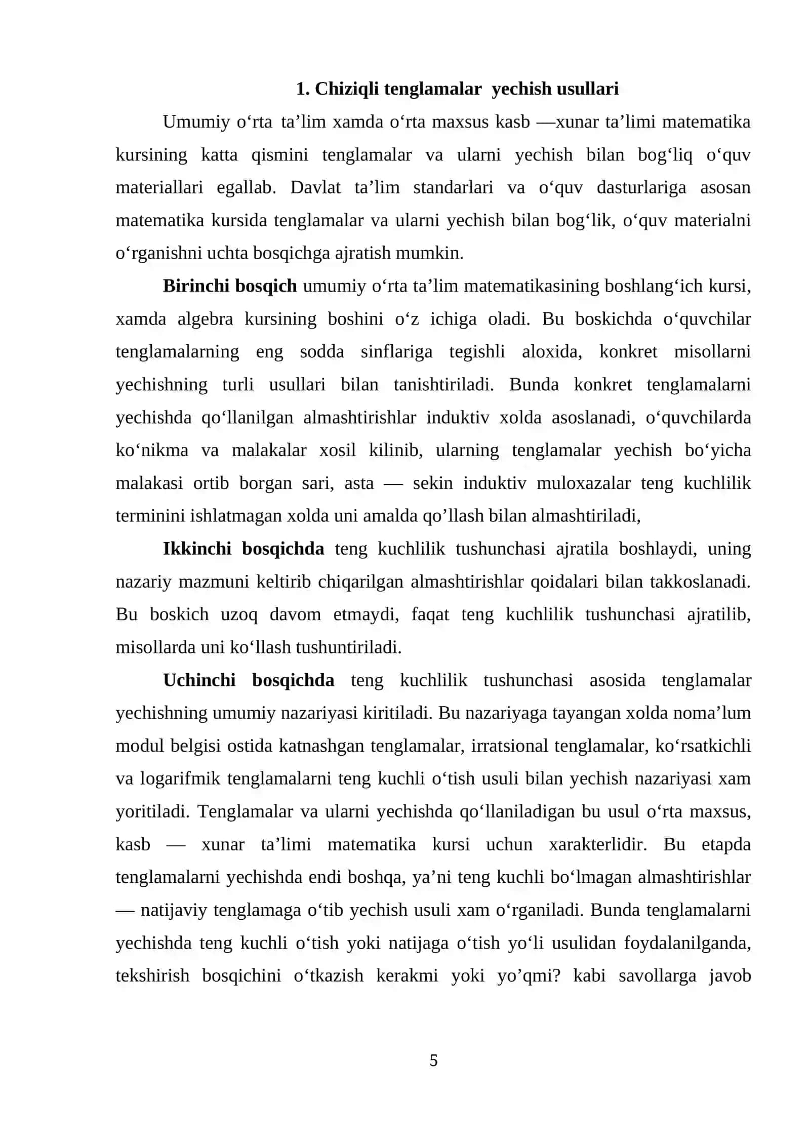 Matematika sohasidagi ta'lim sifatini oshirish 4