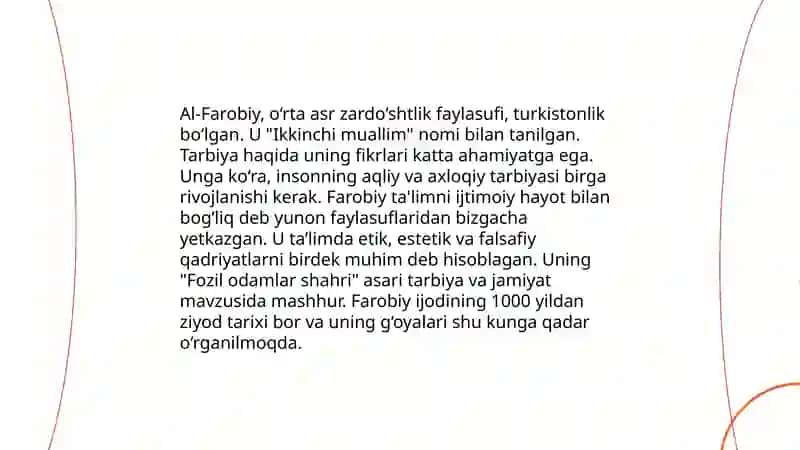 Sharq mutafakkirlarining xalq tarbiyasi haqida qarashlari 4