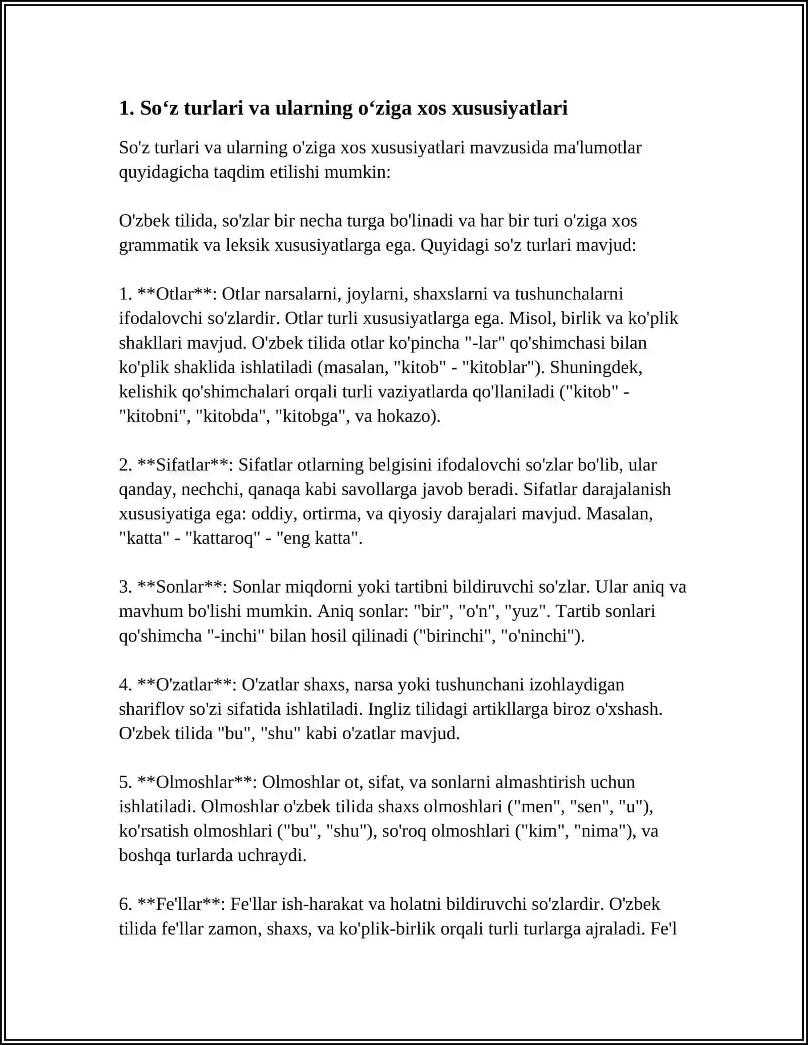 MORFOLOGIK TAHLILGA OʻRGATISH 4