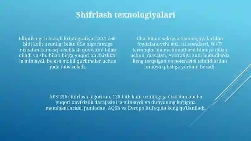 Tarmoq xavfsizligi. Xavfsiz aloqa xususiyatlari 4