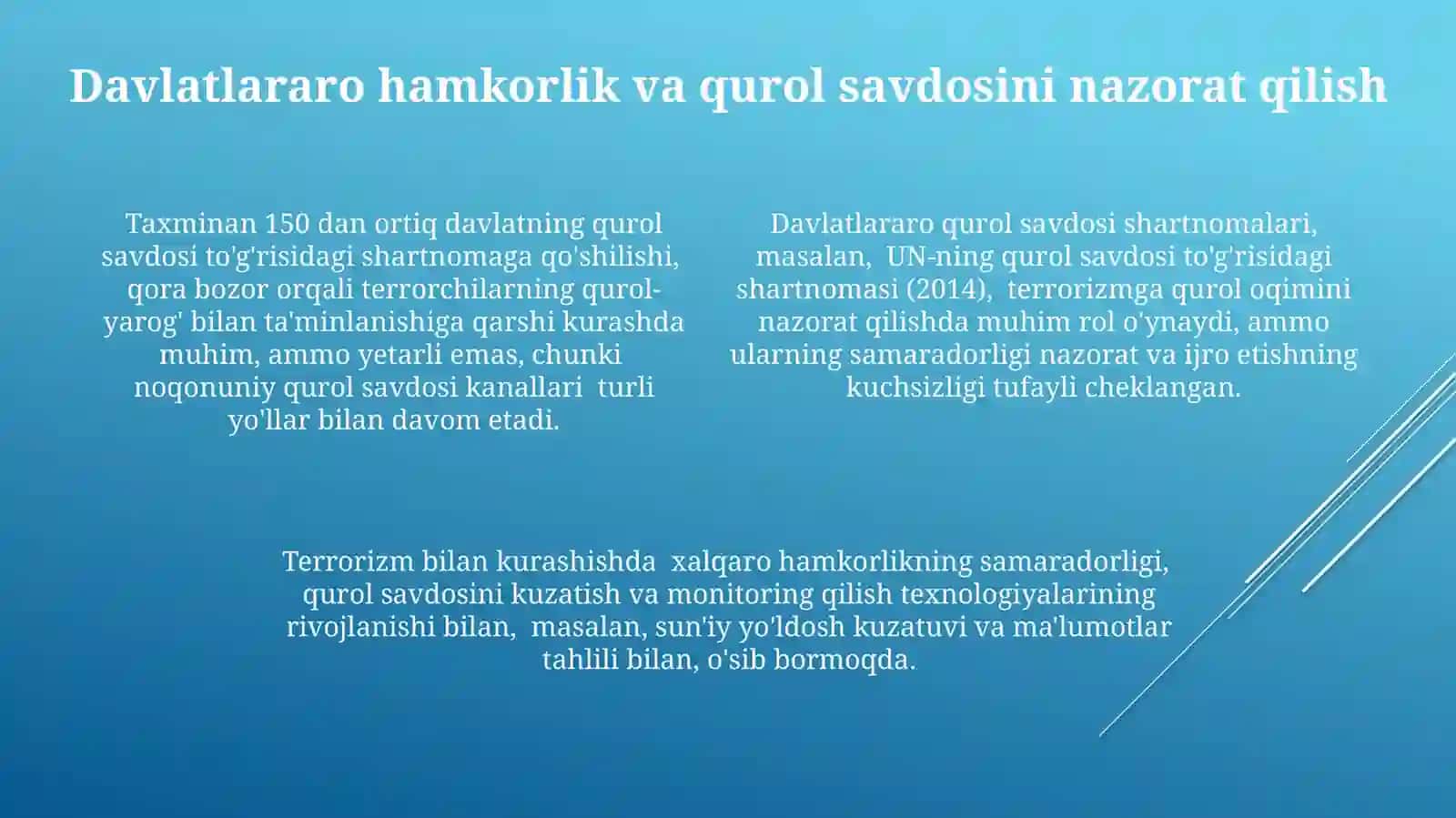 Global Qurol Savdosini Nazorat Qilish Muammolari 4