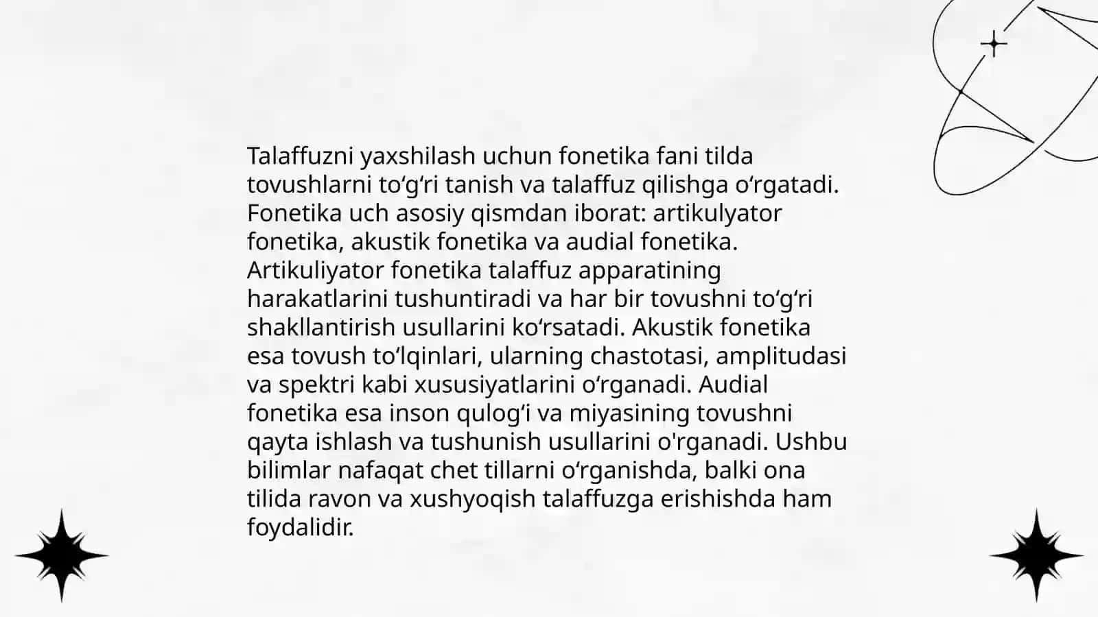 Fonetikaning amaliy ahamiyati 4