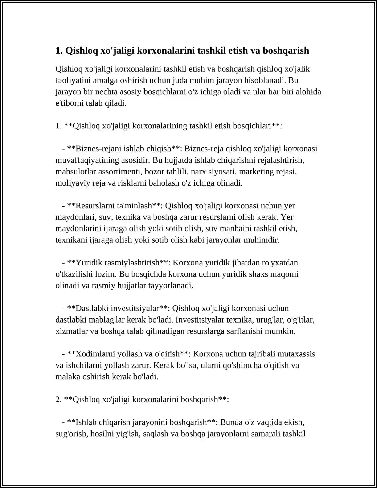 QISHLOQ XO'JALIGI BAR BOSHQA TURDAGI KORXONALAR 4