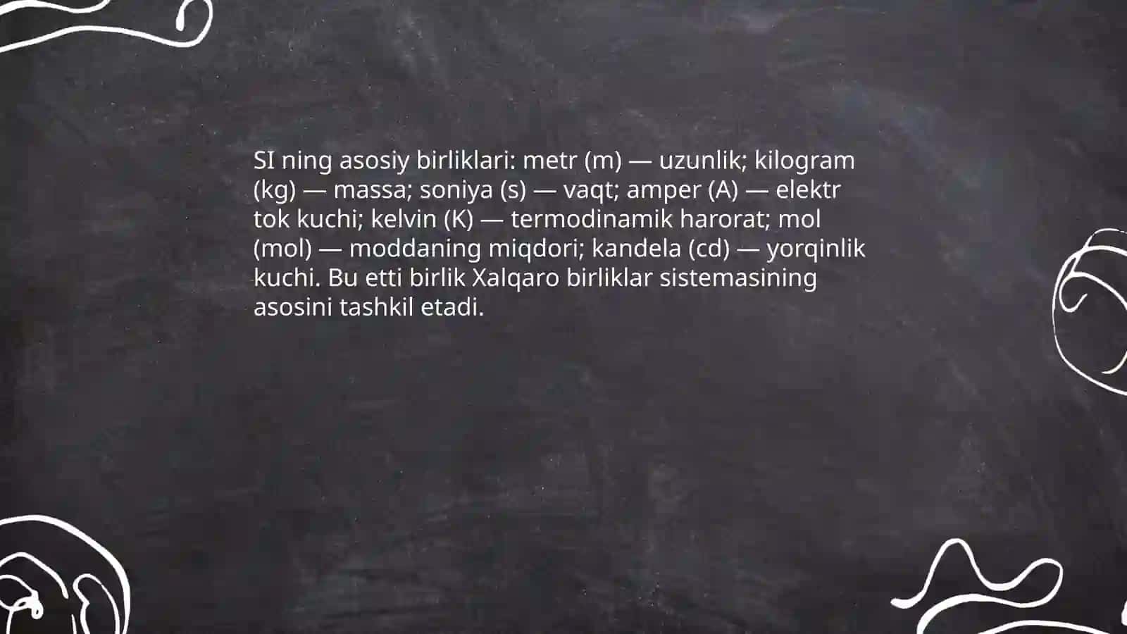 Xalqaro birliklar sistemasi 4