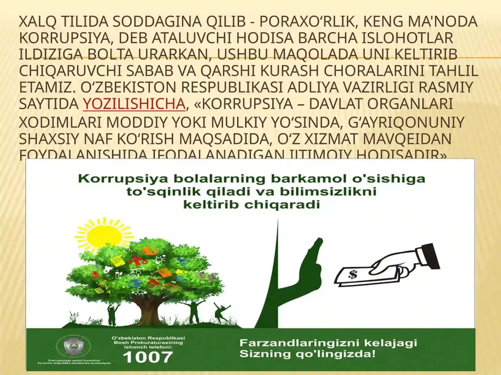 Korrupsiya va uning asosiy ko’rinishlari 4