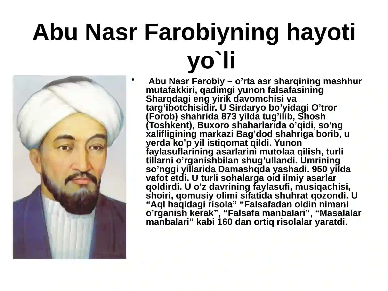 Abu Nasr Farobiyning ta'lim-tarbiya qarashlari 4