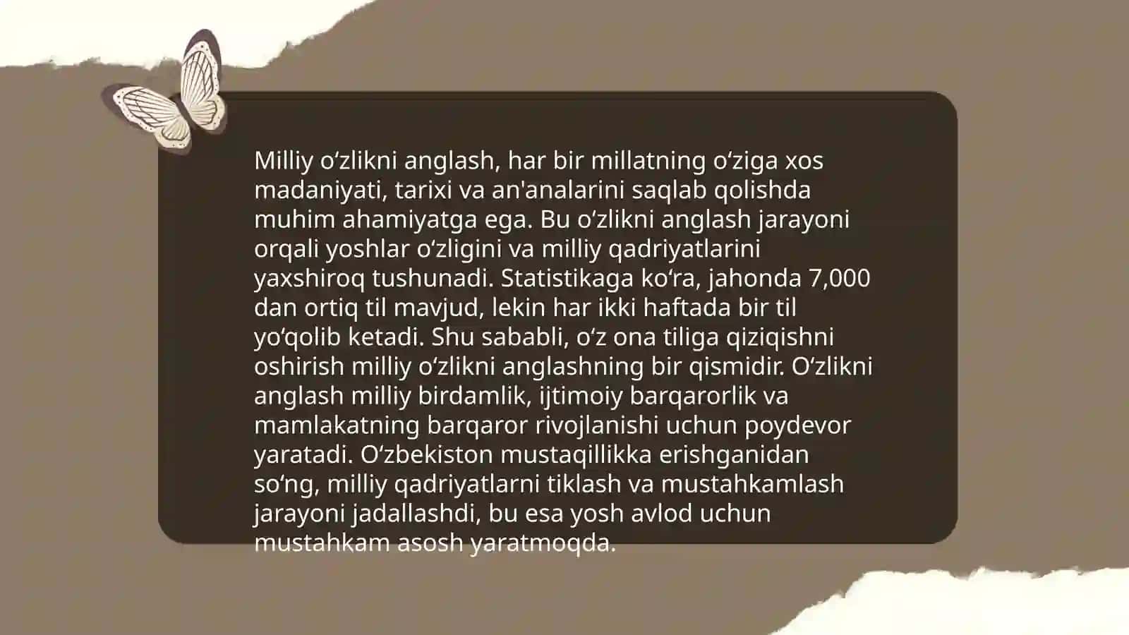 Milliy ong va milliy ózlikni anglash 4