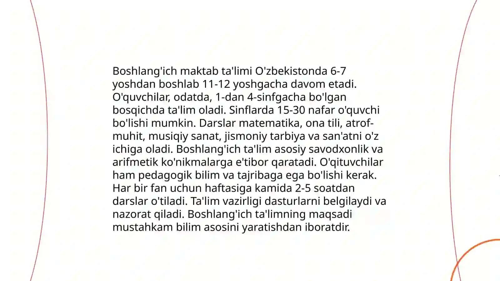 Ta'lim tizimining islohoti 4