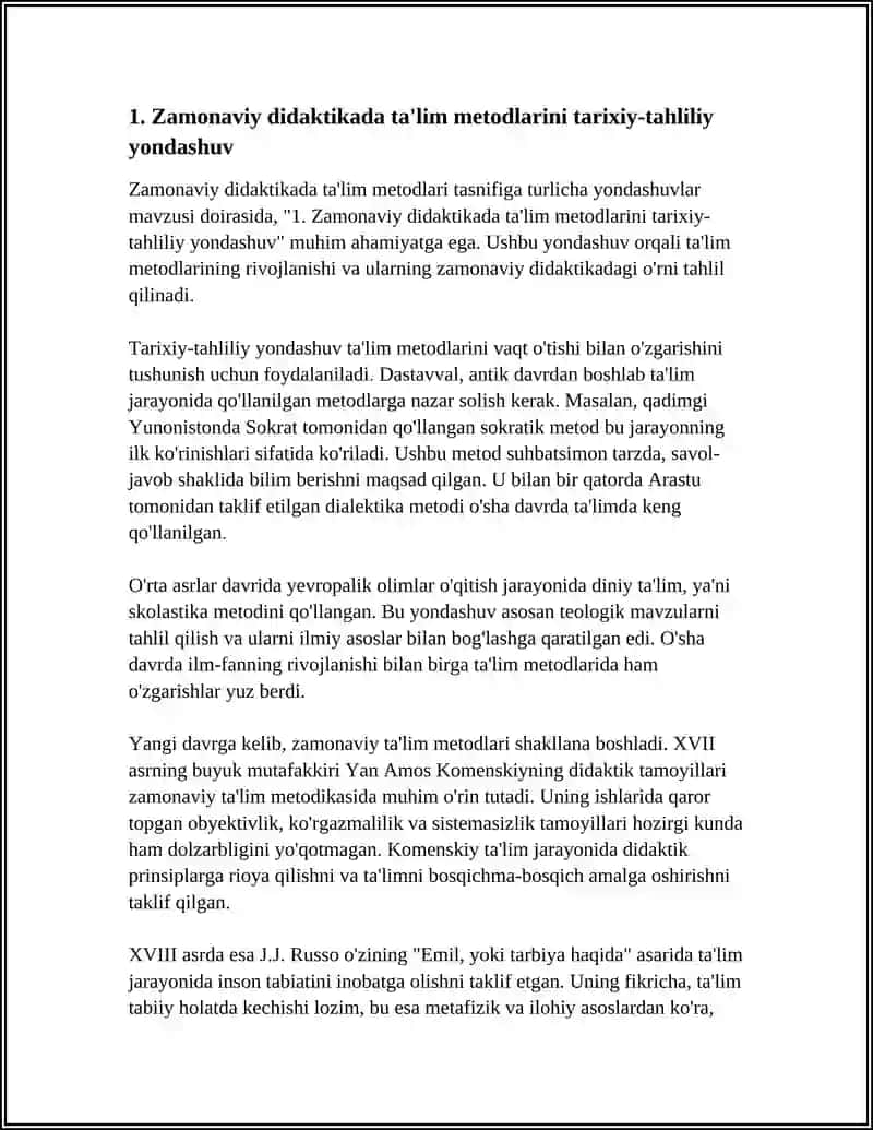 ZAMONAVIY DIDAKTIKADA TAʼLIM METODLARI TASNIFIGA TURLICHA YONDASHUVLAR 4