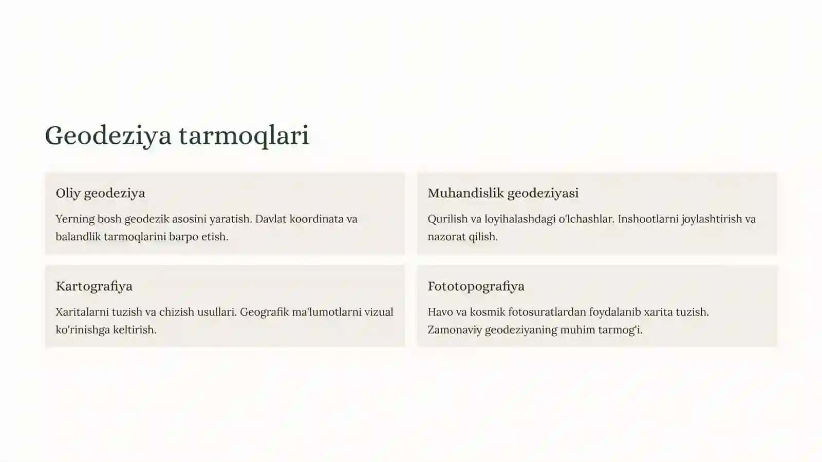 Geodeziya: Yerning vazninianiqlashsan’ati 4