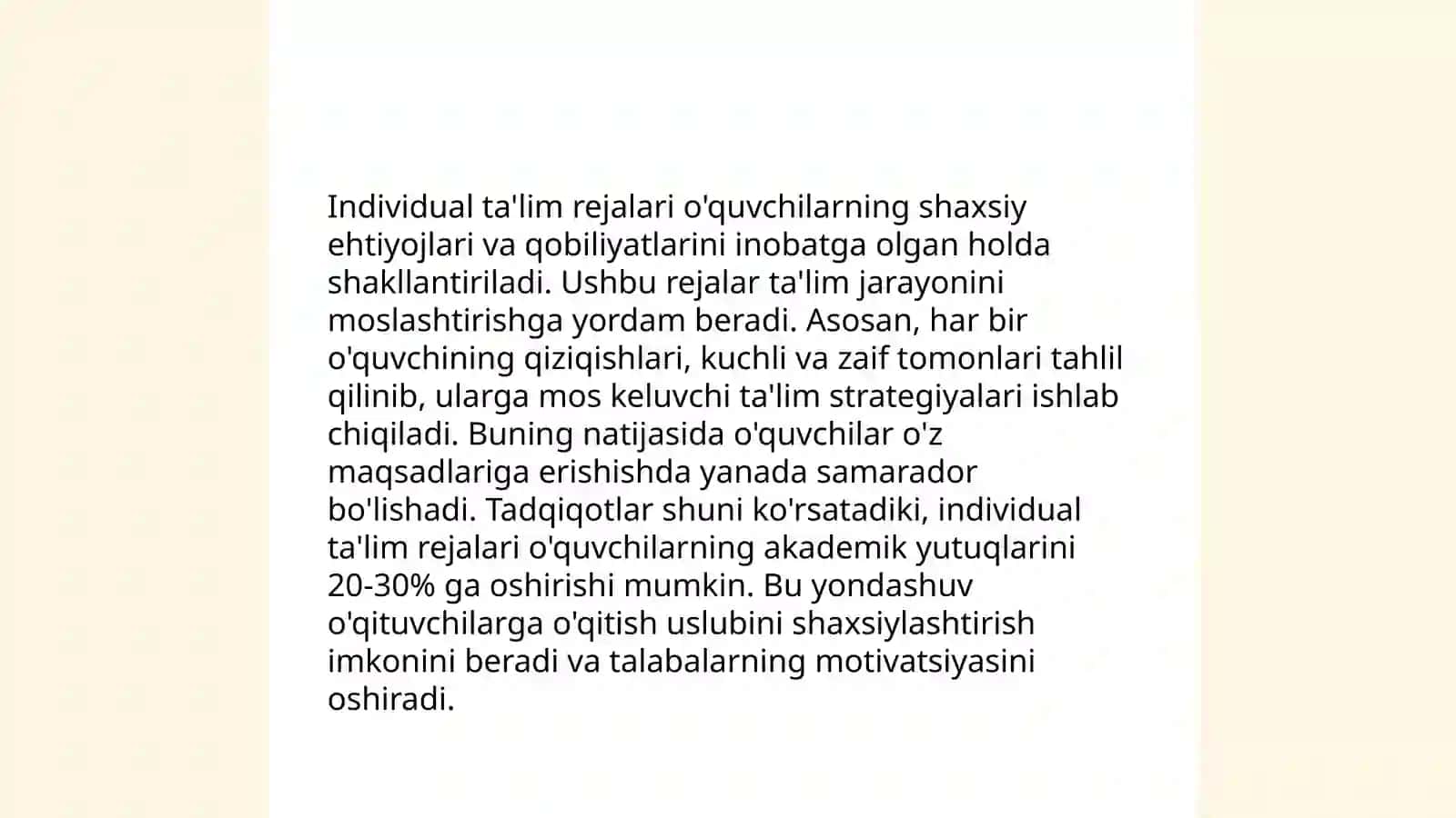 Shaxsga yo'naltirilgan ta'limning mazmuni va ahamiyati 4
