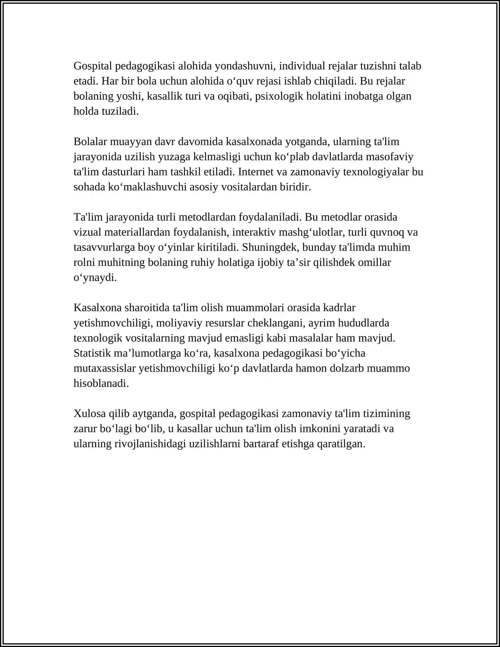 GOSPITAL PEDAGOGIKA: TUSHUNCHA, MAQSAD VA VAZIFALAR-SELMA BLAIR 4