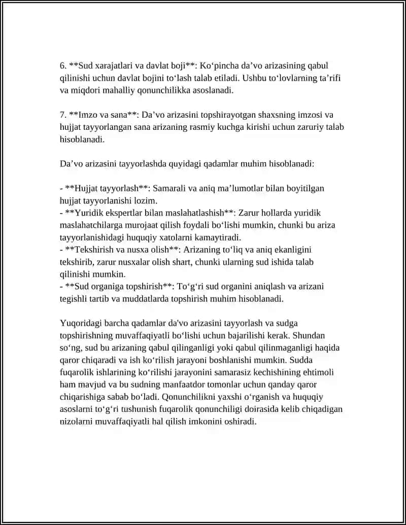 FUQAROLIK ISHLARINI QOʻZGʻATISH VA TAYYORLASH BOSQICHLARI 4
