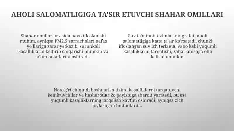 Kommunal gigiena fanini òrganishda shifokorni vazifalari 4