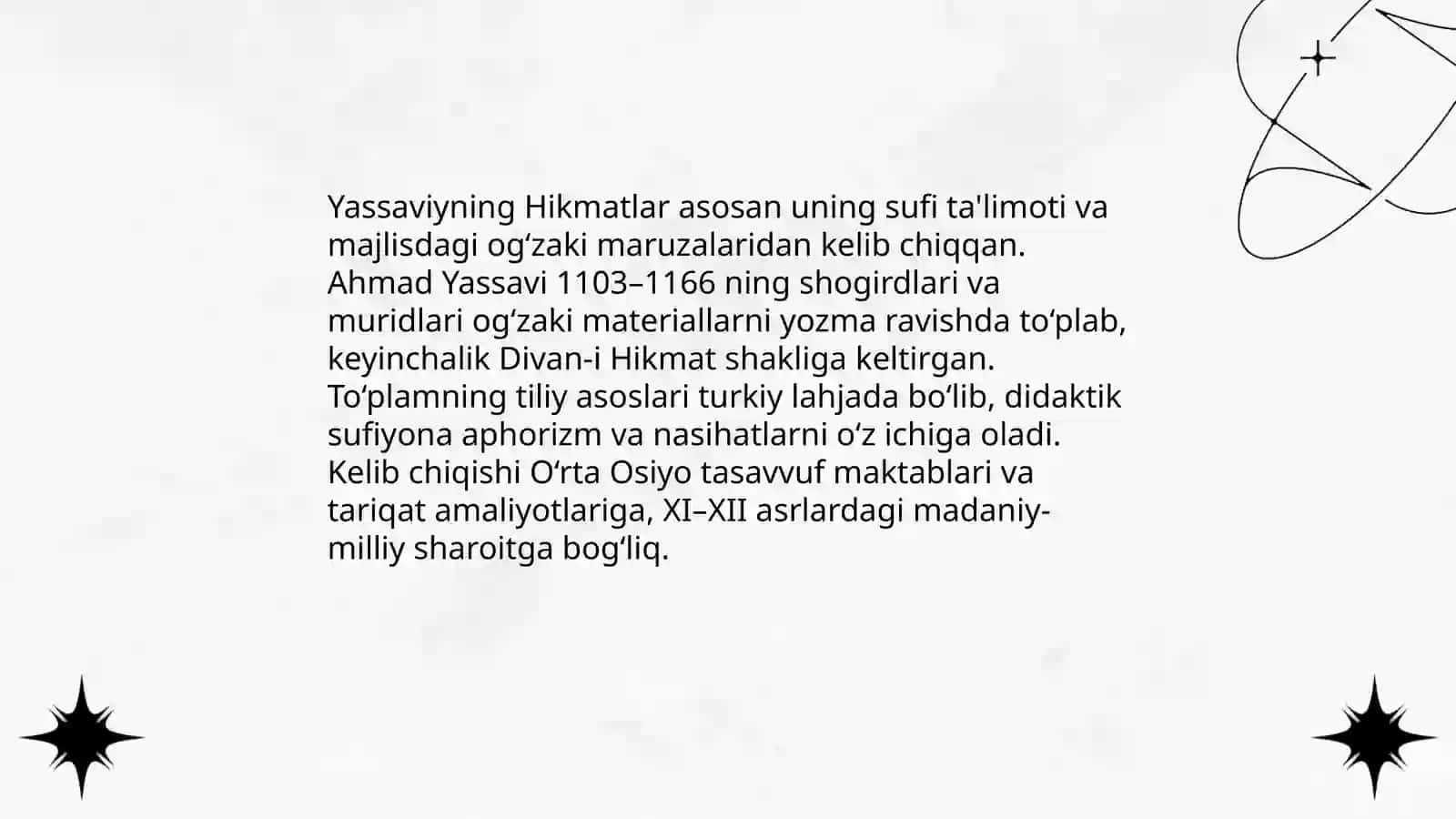 YASSAVIY VA UNING HIKMATLAR TO‘PLAMI VA PAHLAVON MAHMUD- RUBOIYNAVIS 4
