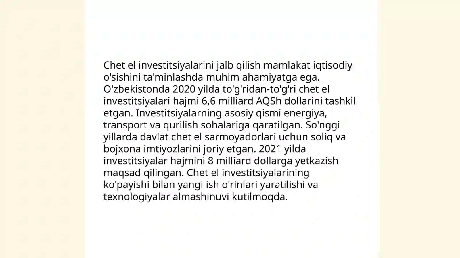 Investitsion siyosat va iqtisodiy barqarorlik 4