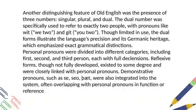 The Evolution of Word Changes in Personal Pronouns 4
