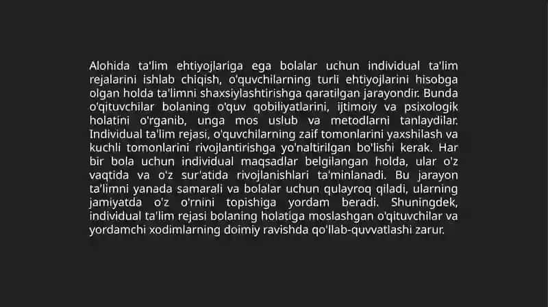Alohidatalime htiyojlariboʻlganbolalarninginklyuzivtalimiyangitalmiyamaliyotsifatida 4