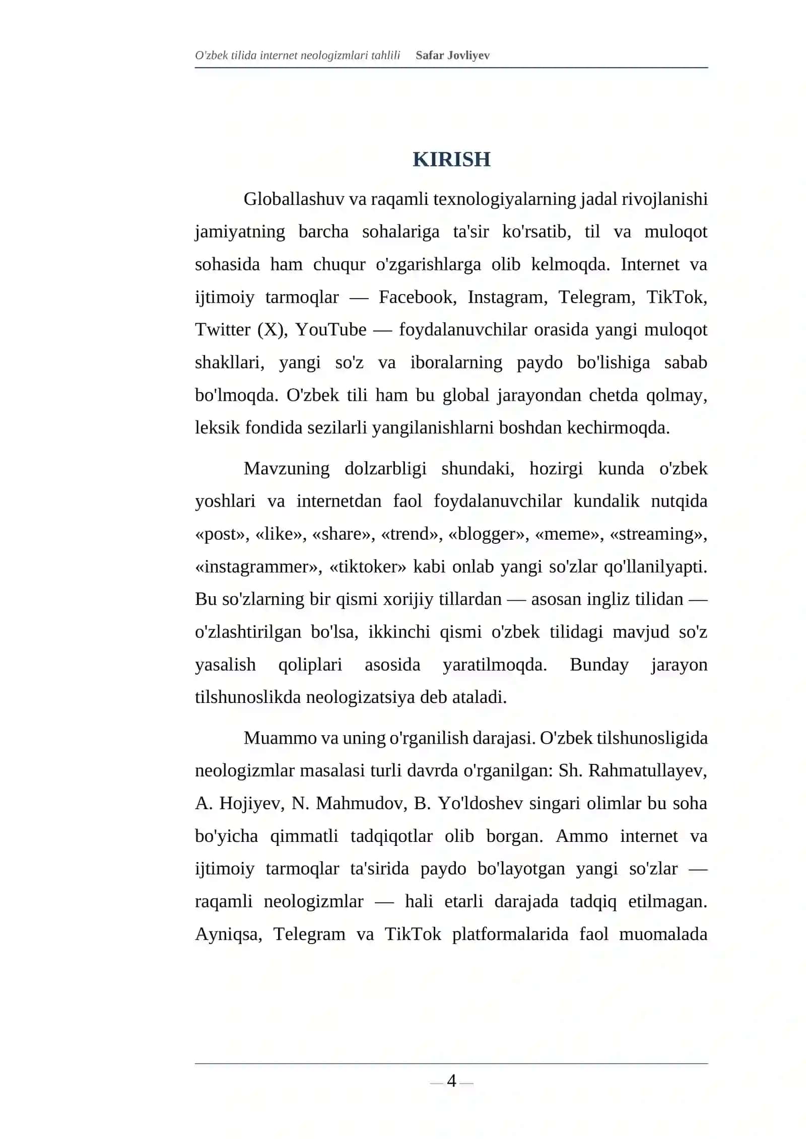O'zbek tilida internet neologizmlari tahlili 4