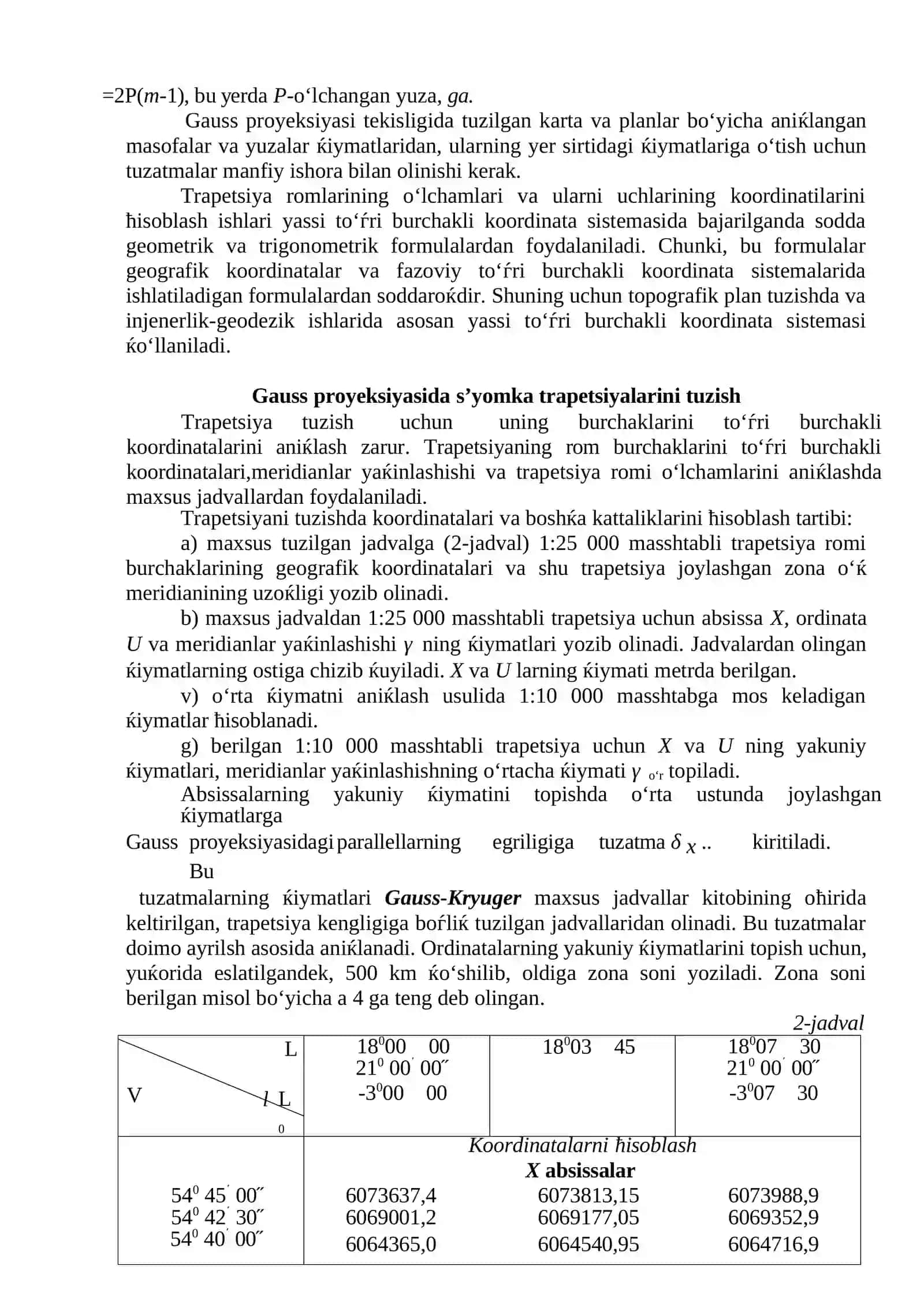 Topografik karta nomenklaturasini aniqlash bo'yicha mashqlar 4