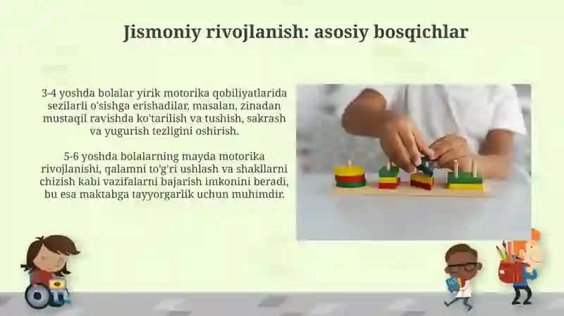 Maktabgacha yoshdagibolalarrivojlanishivata'limtarbiyasiningo'zigaxosligi 4