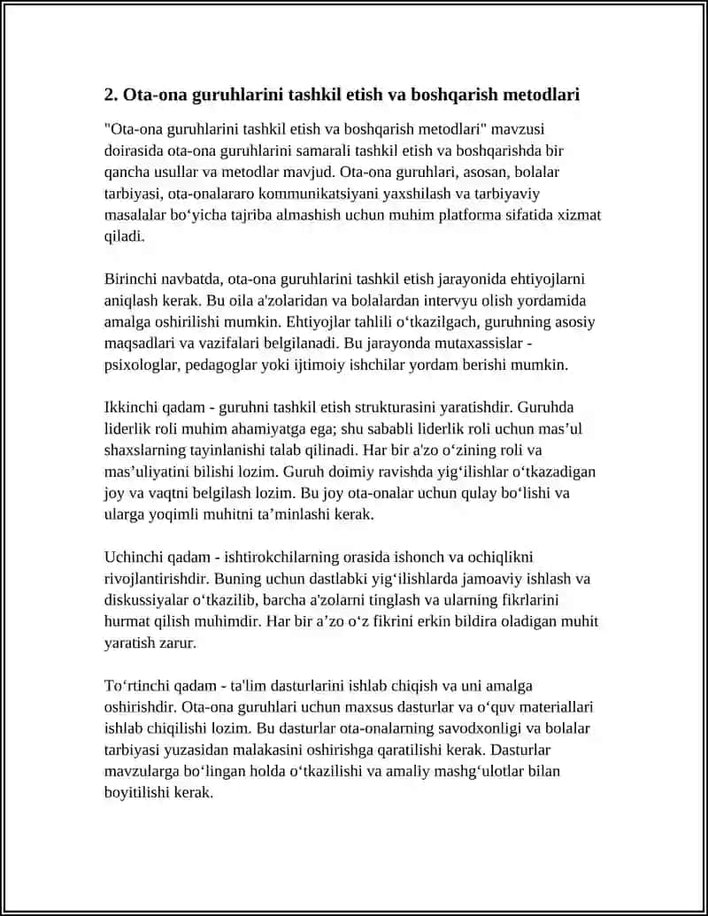 OTA-ONA GURUHLARI (PSIXOLOGIYA FANI UCHUN) 4