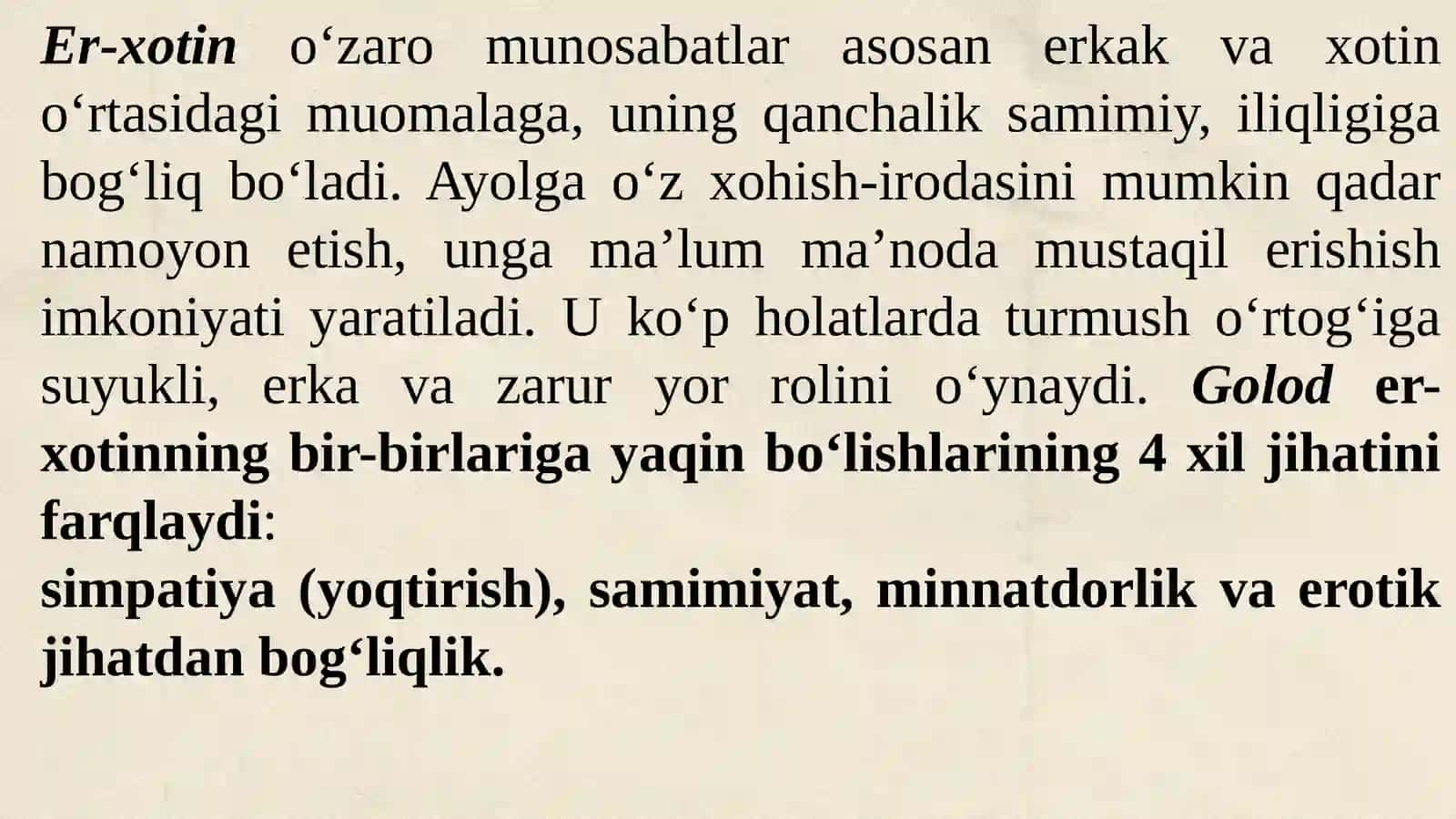 Oilaviymunosabatlar psixologiyasi 4