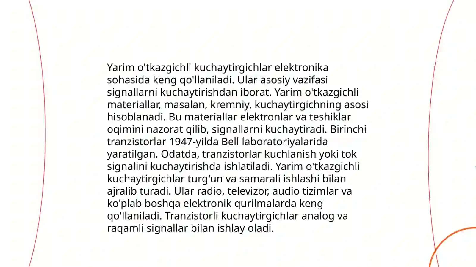 Yarimõtkazgichli kuchaytrgichlar 4