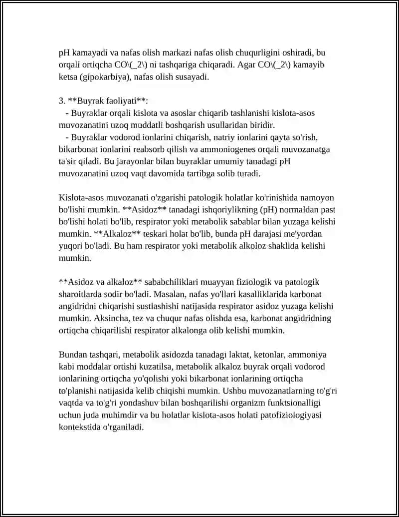 Kislota Asos Holati Patofiziologiyasi 4